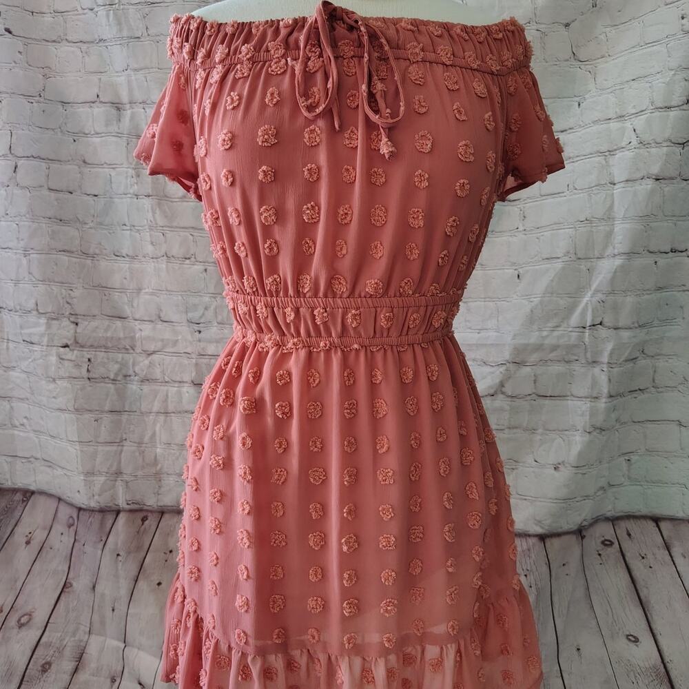 Pretty Coral colored dress Salt & Sugar size Small